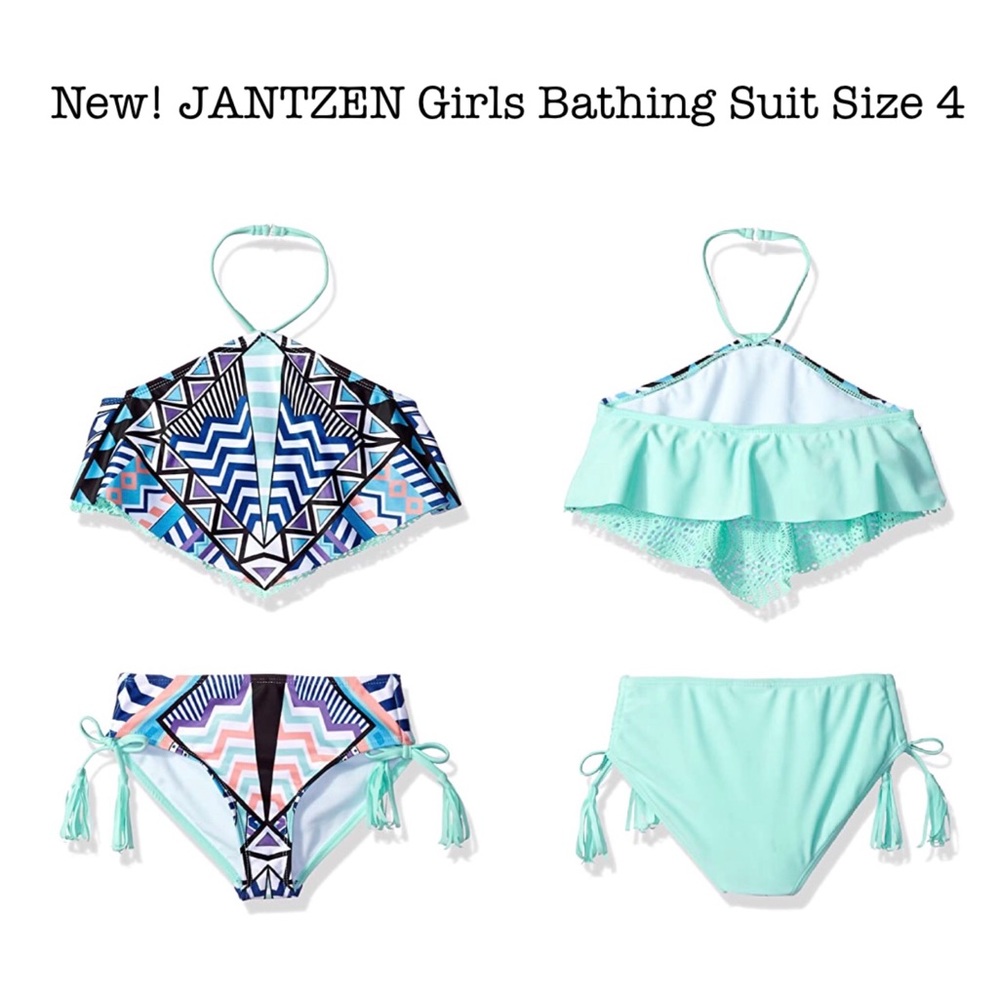Jantzen Little Girls 2 Pc Bikini Bathing Suit NWT